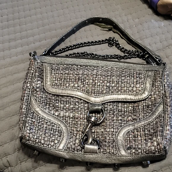 Rebecca minkoff tweed bag hotsell